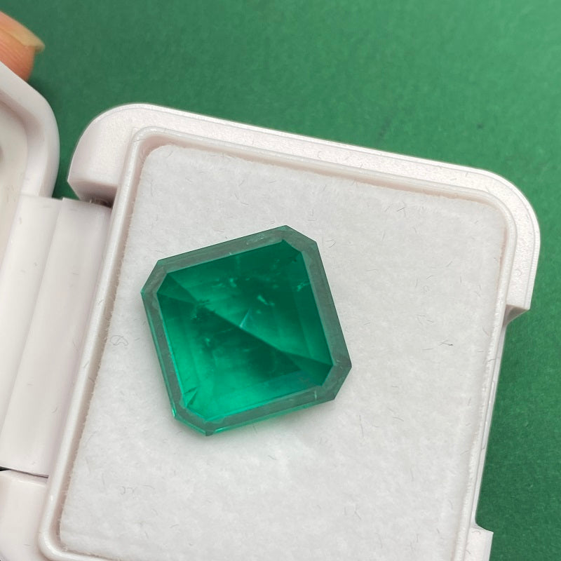 Pirmiana  0.5-12.35ct Asscher Cut Lab Grown Emeralds Loose Gemstones for Jewelry Making