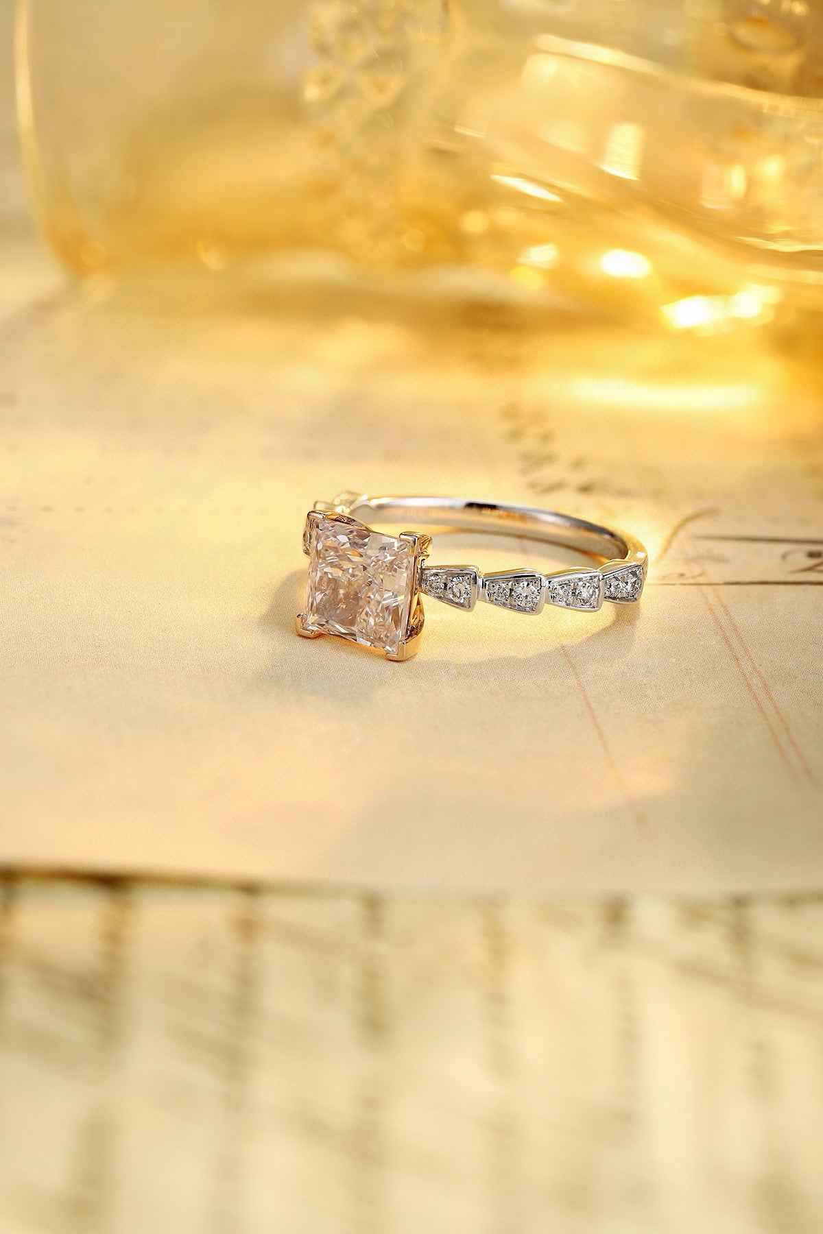 Pirmiana New Fashion 1.49ct shining Lab Grown Pink Diamond Rings PT950 Platinum Jewelry Engagement Gift Women