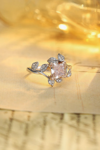 Pirmiana New Fashion 1.32ct shining Lab Grown Pink Diamond Rings PT950 Platinum Jewelry Engagement Gift Women