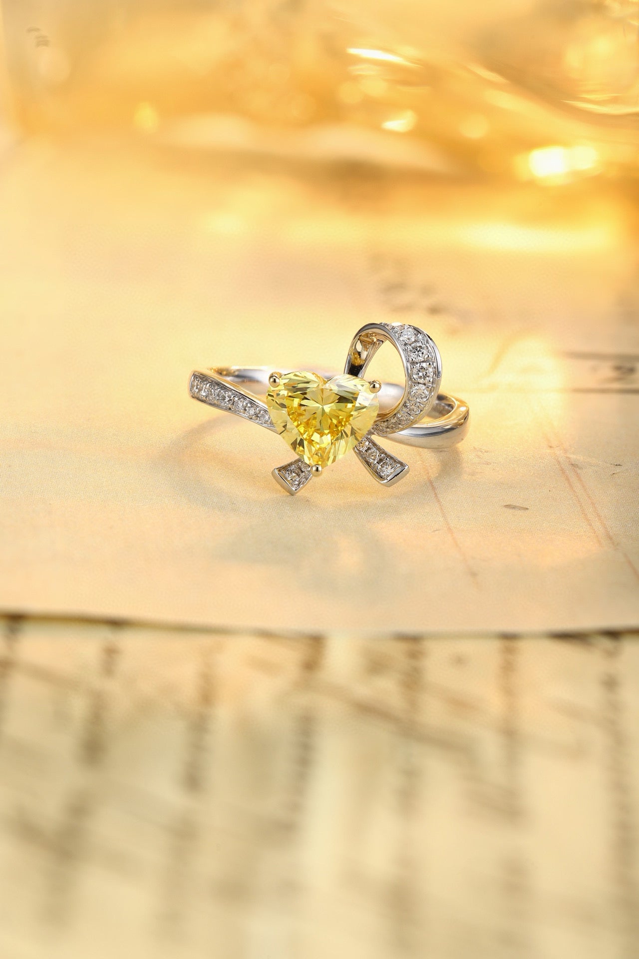 Pirmiana New Fashion 1.14ct shining Lab Grown Yellow Diamond Rings PT950 Platinum Jewelry Engagement Gift Women