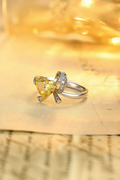 Pirmiana New Fashion 1.14ct shining Lab Grown Yellow Diamond Rings PT950 Platinum Jewelry Engagement Gift Women