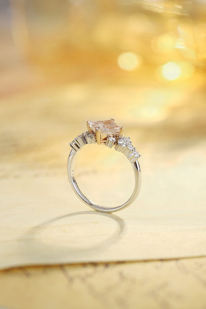 Pirmiana New Fashion 1.5ct shining Lab Grown Pink Diamond Rings PT950 Platinum Jewelry Engagement Gift Women