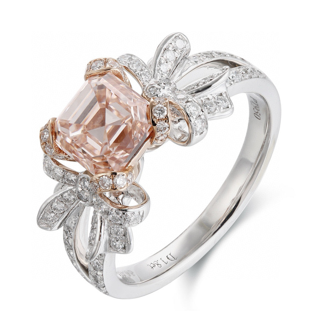 Pirmiana New Fashion 1.8ct shining Lab Grown Pink Diamond Rings PT950 Platinum Jewelry Engagement Gift Women