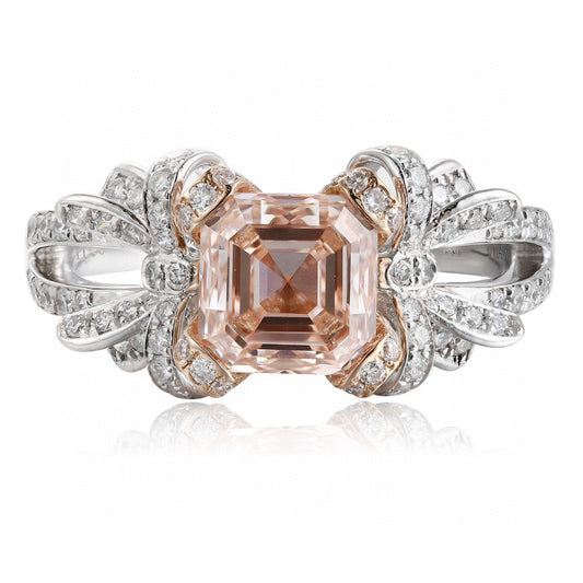 Pirmiana New Fashion 1.8ct shining Lab Grown Pink Diamond Rings PT950 Platinum Jewelry Engagement Gift Women