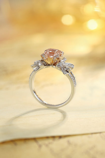 Pirmiana New Fashion 1.8ct shining Lab Grown Pink Diamond Rings PT950 Platinum Jewelry Engagement Gift Women