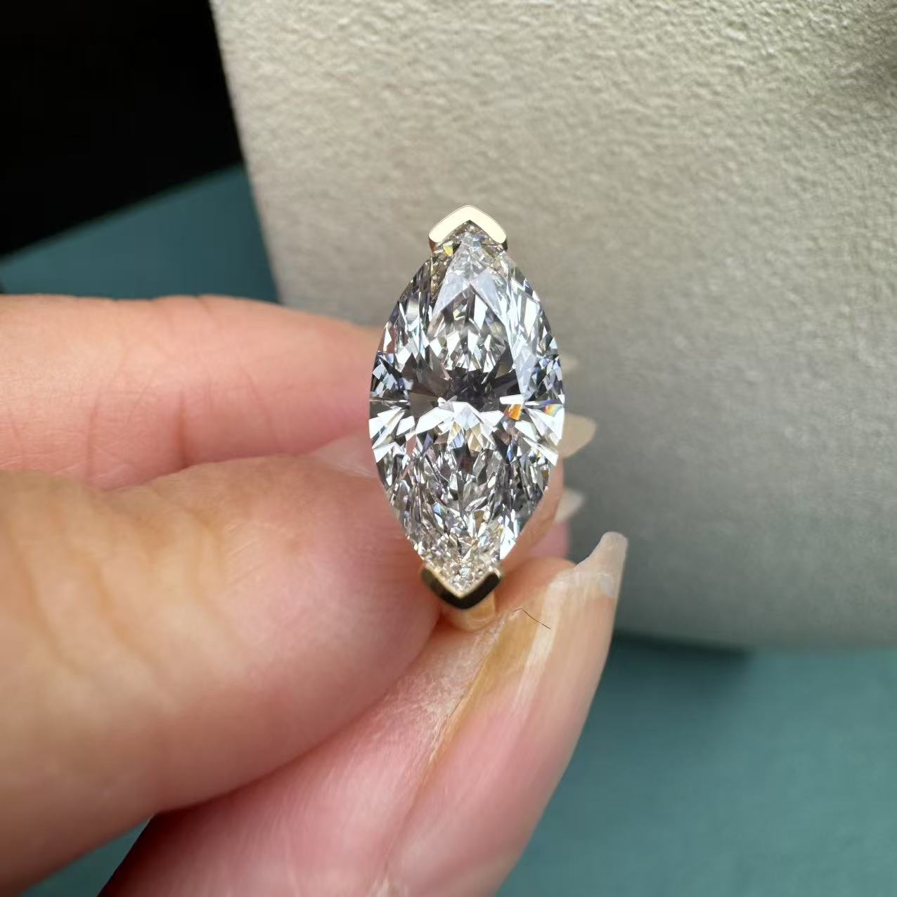 Pirmiana Jewelry Customized 18k Yellow Gold 2.05ct Lab Grown Diamond Rings Engagement Wedding Band Rings for Women Fine Jewelry