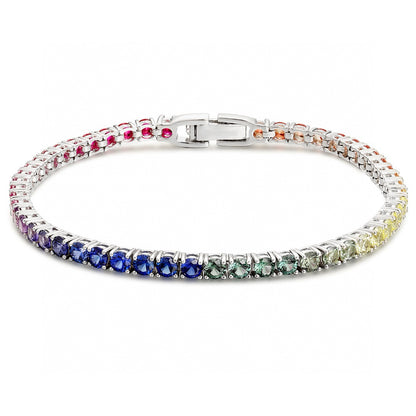Pirmiana New Fashion 6.12ct Round Brillian Shape Diamond Bracelet S925 Silver Jewelry Engagement Gift Women