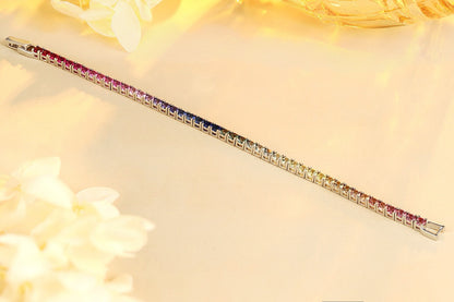 Pirmiana New Fashion 6.12ct Round Brillian Shape Diamond Bracelet S925 Silver Jewelry Engagement Gift Women