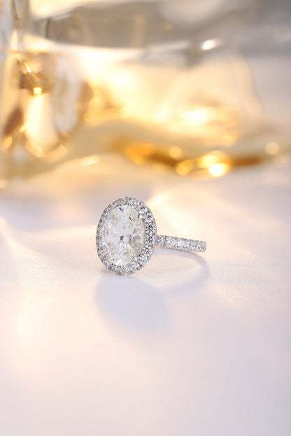 Pirmiana Elegant and Luxury 4.18ct Simulated Diamond Rings 18K Gold Jewelry Engagement Gift Women