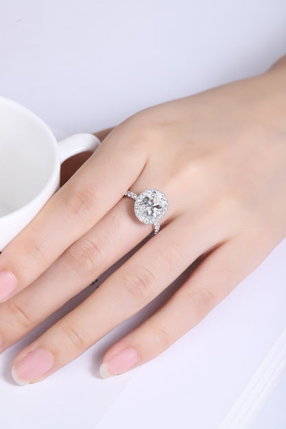 Pirmiana Elegant and Luxury 4.18ct Simulated Diamond Rings 18K Gold Jewelry Engagement Gift Women