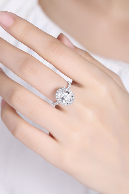 Pirmiana Elegant and Luxury 4.18ct Simulated Diamond Rings 18K Gold Jewelry Engagement Gift Women