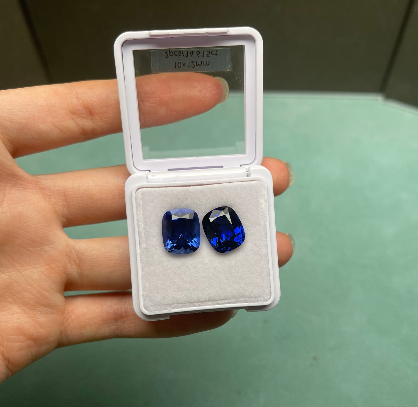 Pirmiana 7.308ct Cushion Lab Grown Sapphire Loose Gemstones for Jewelry Making