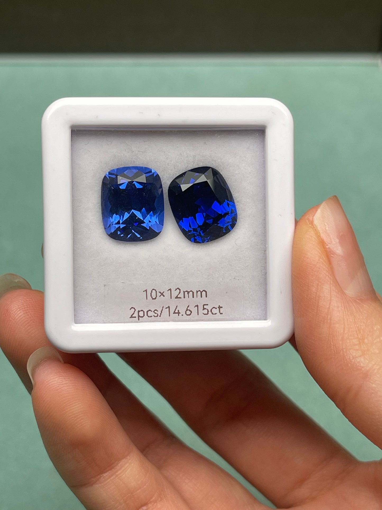 Pirmiana 7.308ct Cushion Lab Grown Sapphire Loose Gemstones for Jewelry Making