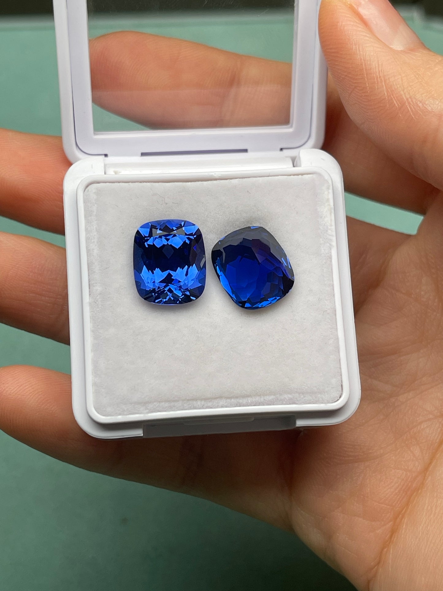 Pirmiana 7.308ct Cushion Lab Grown Sapphire Loose Gemstones for Jewelry Making