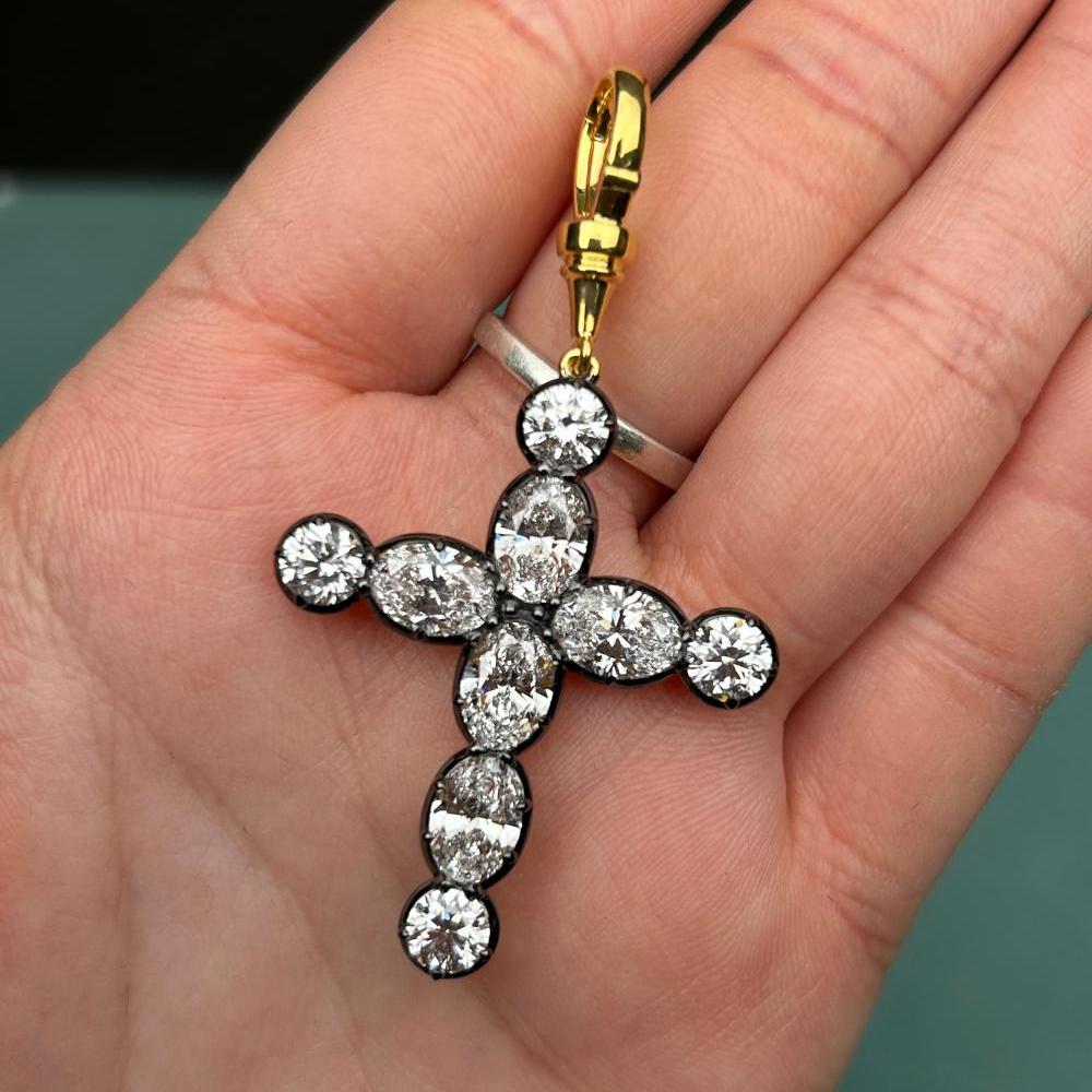 Pirmiana Jewelry Customized 18k Yellow Gold 7ct Lab Grown Diamond Pendent for Women Party Gift