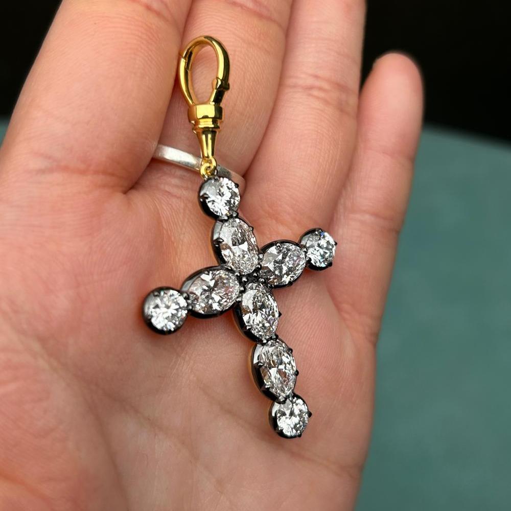 Pirmiana Jewelry Customized 18k Yellow Gold 7ct Lab Grown Diamond Pendent for Women Party Gift