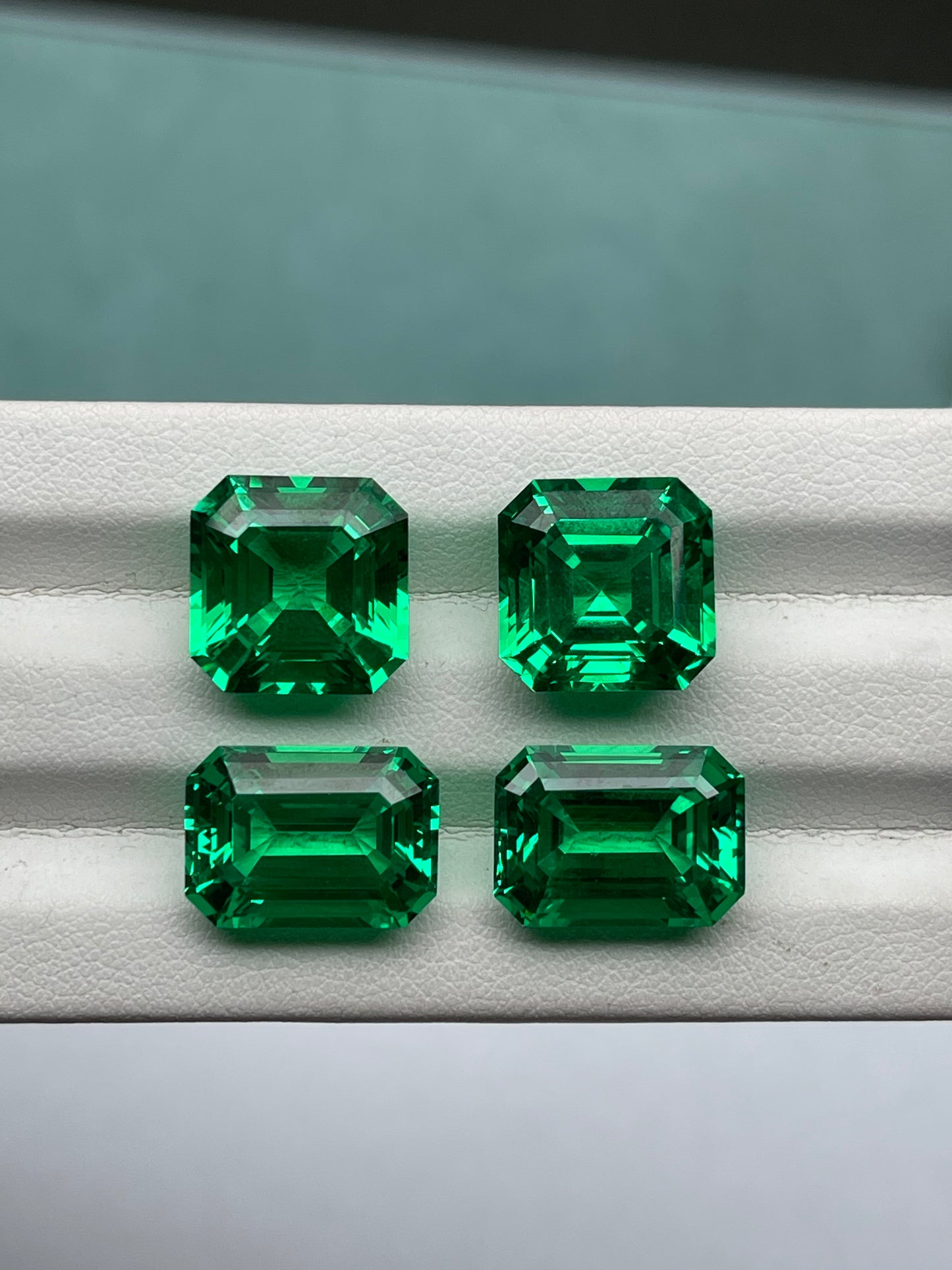 Pirmiana Emerald/Asscher shape Lab Grown Tsavorite Loose Gemstones for Jewelry Making