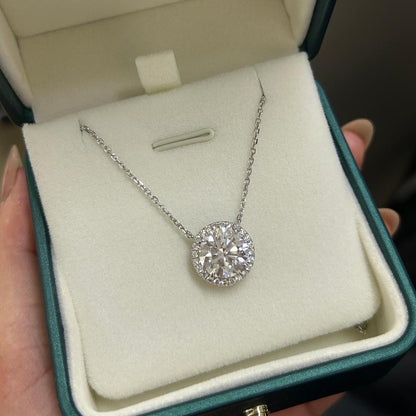 Pirmiana Jewelry Customized 18k White Gold 4.03ct Lab Grown Diamond Pendent Necklace for Women Party Gift