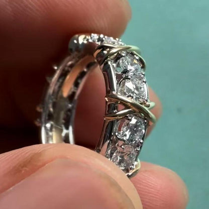 Pirmiana Jewelry Custom Design 14k White Gold Ring for Women 1.6ct Lab Grown Diamond Jewelry