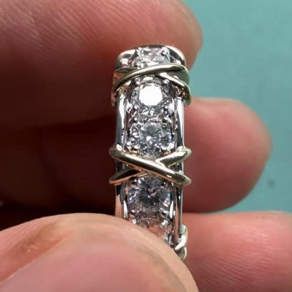 Pirmiana Jewelry Custom Design 14k White Gold Ring for Women 1.6ct Lab Grown Diamond Jewelry