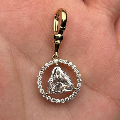 Pirmiana Jewelry Customized 18k Yellow Gold 4.5ct Lab Grown Diamond Pendant for Women Party Gift