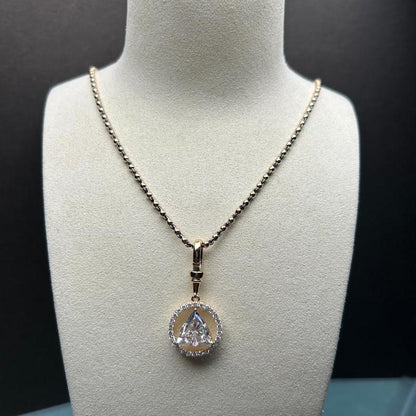 Pirmiana Jewelry Customized 18k Yellow Gold 4.5ct Lab Grown Diamond Pendant for Women Party Gift
