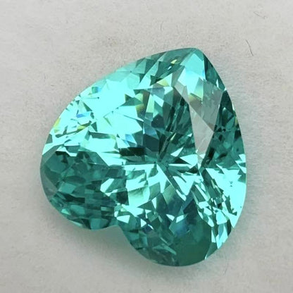 Pirmiana Heart shape Lab Grown Paraiba Loose Gemstones for Jewelry Making