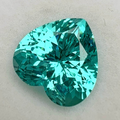Pirmiana Heart shape Lab Grown Paraiba Loose Gemstones for Jewelry Making