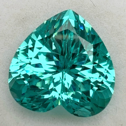 Pirmiana Heart shape Lab Grown Paraiba Loose Gemstones for Jewelry Making