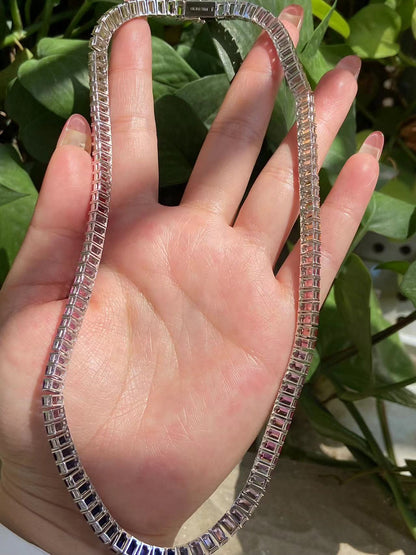 Primiana 2025 New Classic Style18K Rose Gold Main Stone 3x5mm Emerald Shape Lab Grow Sapphire Rainbow Bracelet Girlfriend&nbsp;