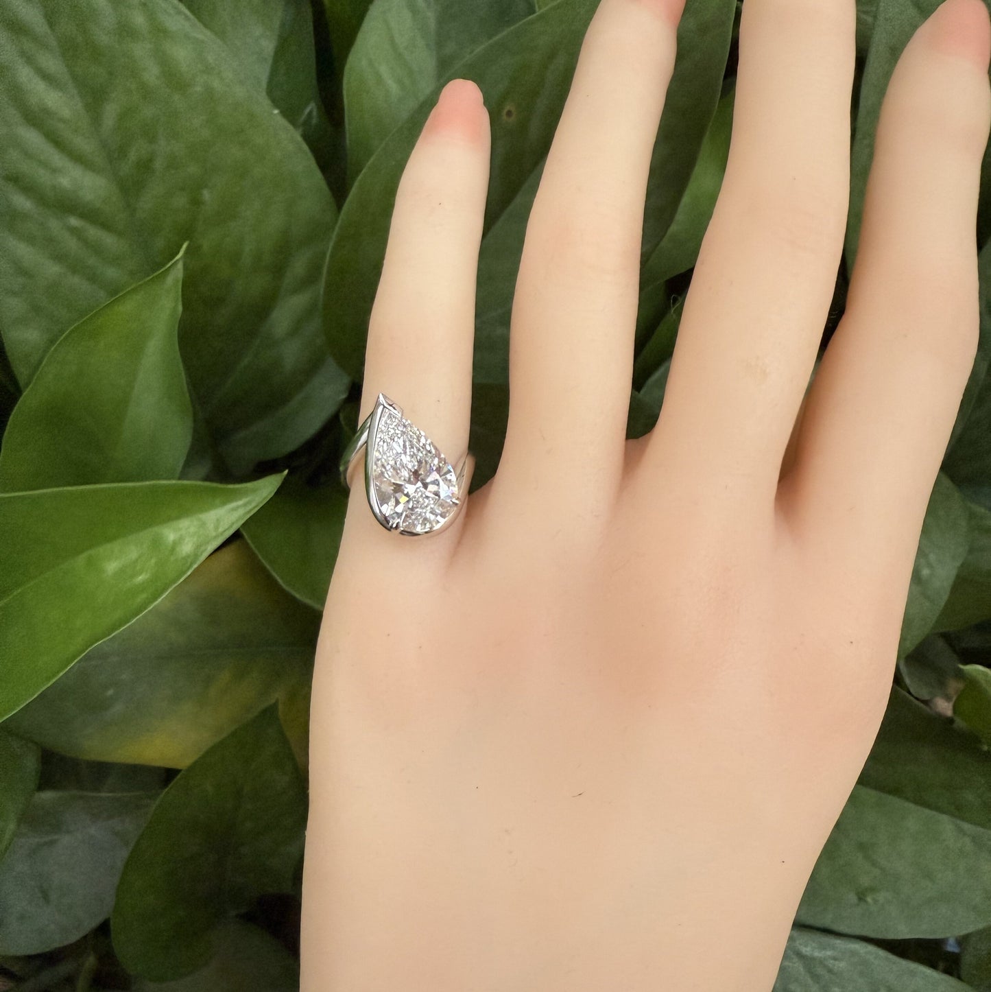 Pirmiana Jewelry Customized 14k Yellow Gold 4ct Lab Grown Diamond Rings Engagement Wedding Band Rings for Women Fine Jewelry