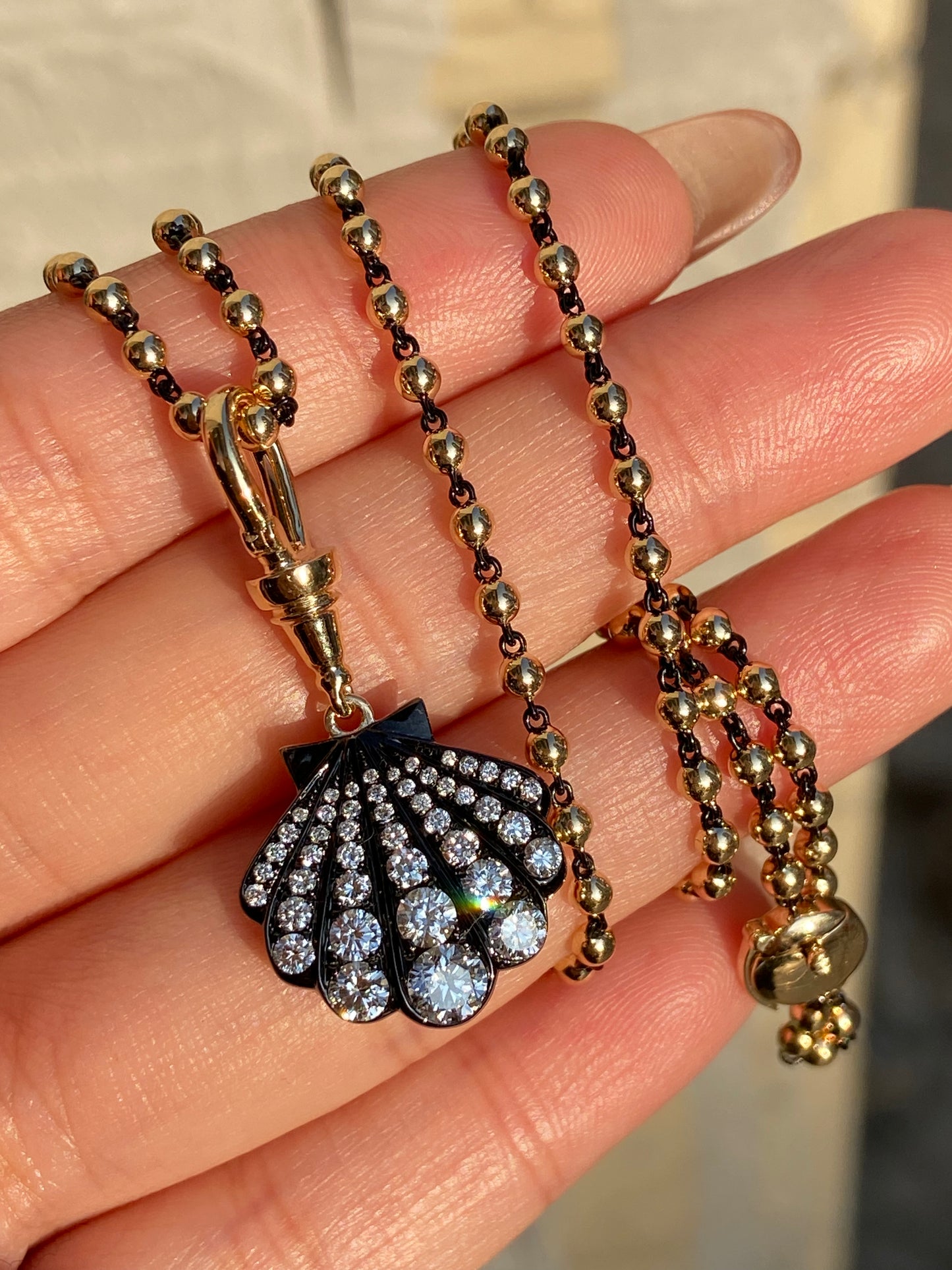 Pirmiana Hot Sale Classic Design 14k Black Gold Necklace Lab Grown  Diamond Girlfriend Gift