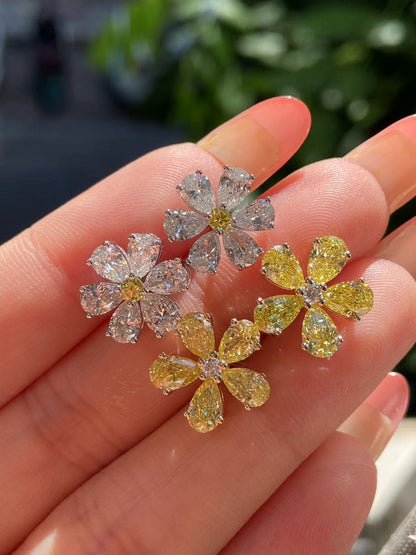 Pirmiana 2026 Jewelry Customized 14k Yellow Gold Lab Grown Diamond Earrings for Women Party Gift