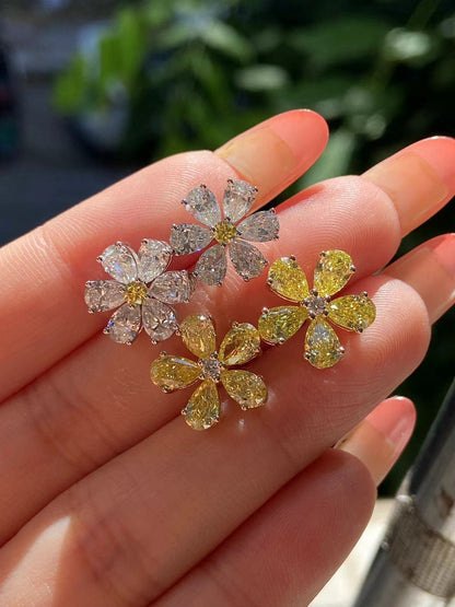 Pirmiana 2026 Jewelry Customized 14k Yellow Gold Lab Grown Diamond Earrings for Women Party Gift