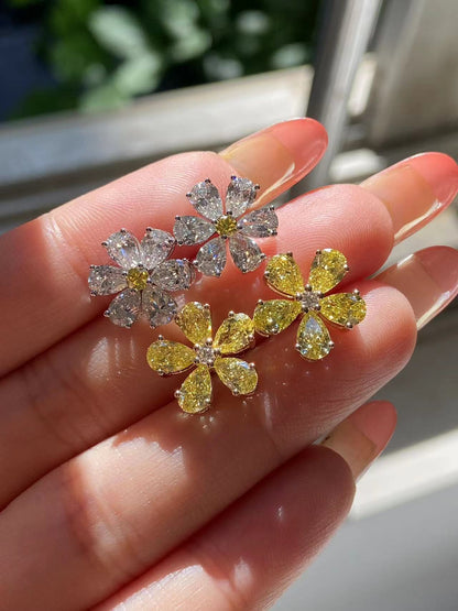 Pirmiana 2026 Jewelry Customized 14k Yellow Gold Lab Grown Diamond Earrings for Women Party Gift