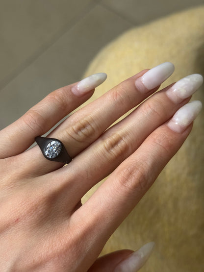Pirmiana Jewelry Custom Design Ruif Jewelry Classic Design titanum gold moissanite Ring Jewelry