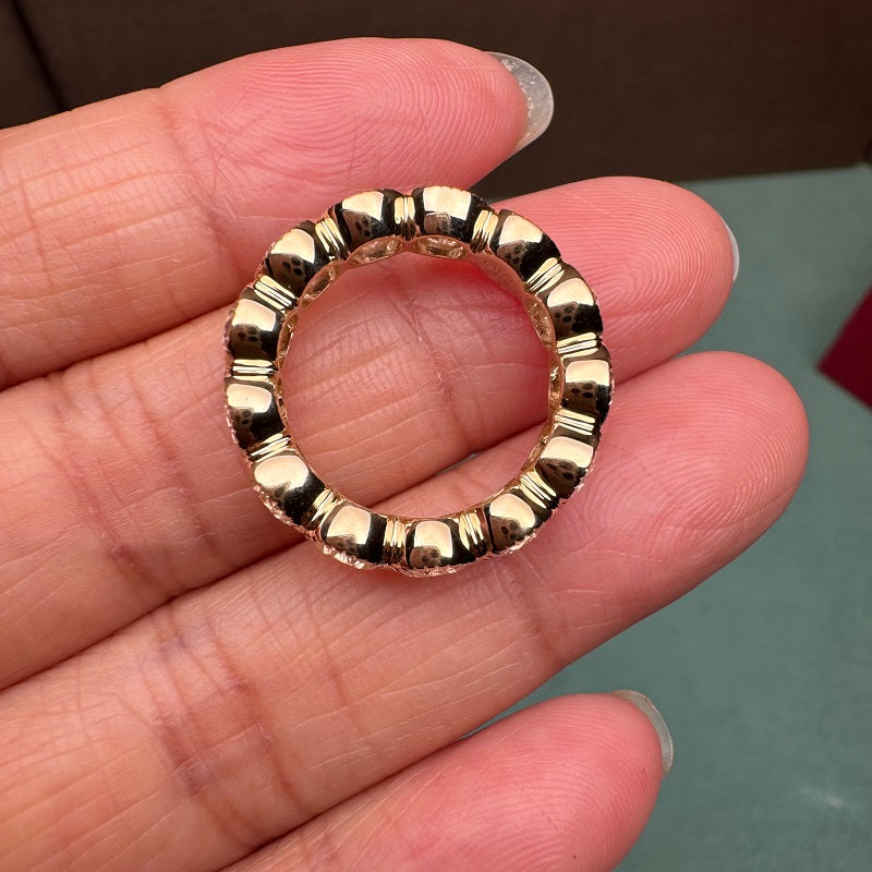 Pirmiana 14K YellowGold 0.3ct Each Lab Grown Diamond Enternity Ring