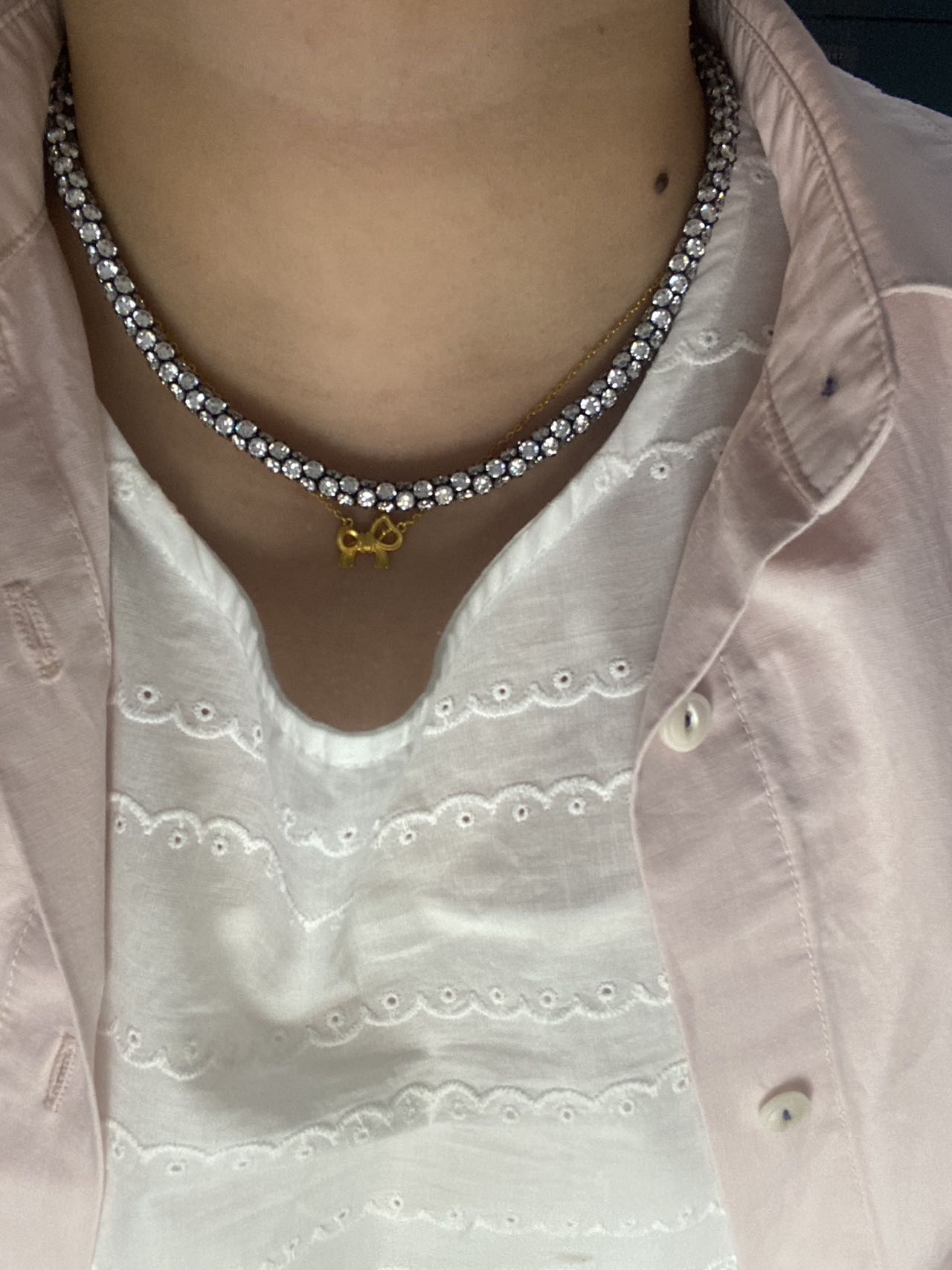 Pirmiana 2026 Jewelry Customized Total 80ct  Round Shape 9k Yellow Gold And Black Gold Lab Grown Diamond  Necklace for Party Gift