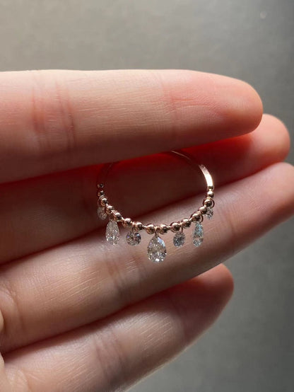 Ruif custom make 14k rose gold lab grown diamond for women daily wear