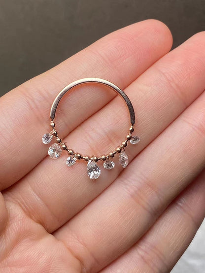 Ruif custom make 14k rose gold lab grown diamond for women daily wear