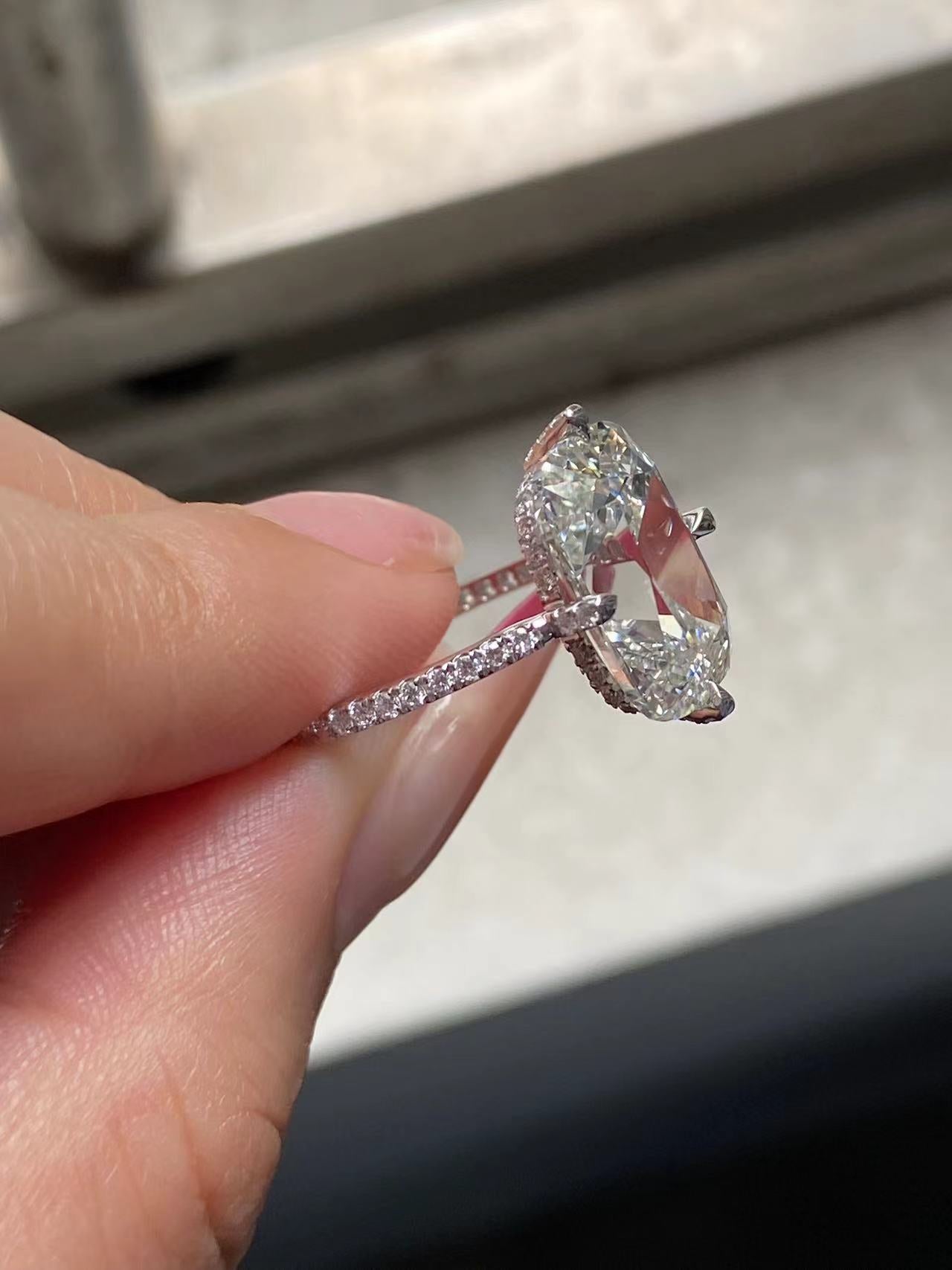 Pirmiana 2026 Jewelry Customized Pear Shape 14k Gold Lab Grown Diamond AndLab Grwon Emerlad  Earrings for Party Gift