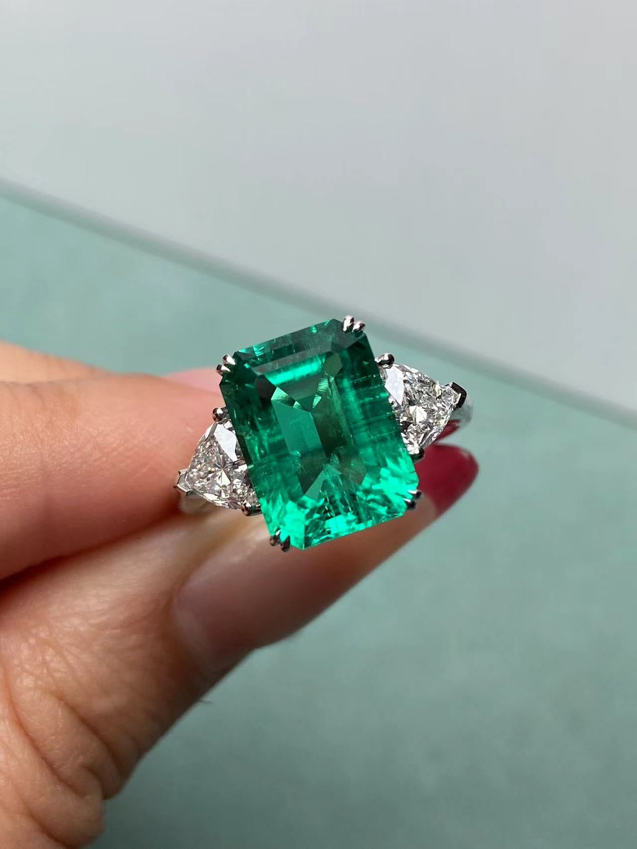 Pirmiana 2026 Jewelry Customized 9x12mm Emerlad Shape14k Gold Lab Grown Diamond A  Rings for Party Gift