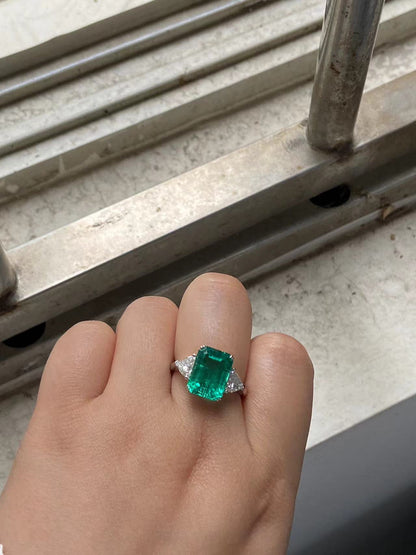 Pirmiana 2026 Jewelry Customized 9x12mm Emerlad Shape14k Gold Lab Grown Diamond A  Rings for Party Gift