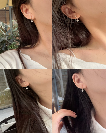 Ruif customized Pirmiana designed Popular style 18K Gold 0.5ct+0.5ct Marquise/Pear Cut Lab Grown Diamond Drop Hoop Earring and Dainty Dangle Hoops For woman and Man Birthday Party Gifts