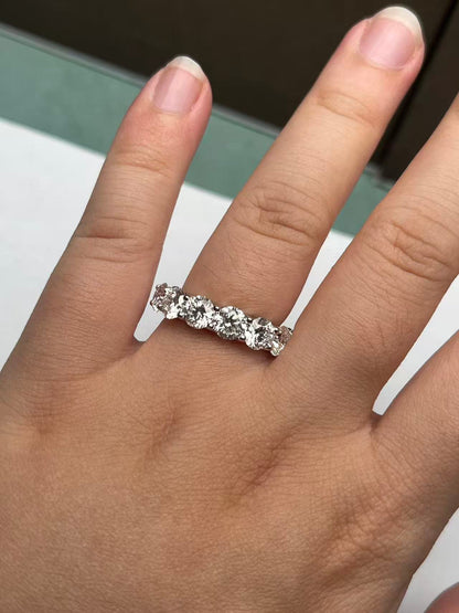Pirmiana Jewelry Customized Platinum Single 0.5 Carat Lab Grown Diamond Rings Engagement Wedding Band Rings for Women Fine Jewelry