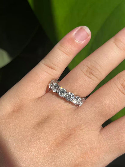 Pirmiana Jewelry Customized Platinum Single 0.5 Carat Lab Grown Diamond Rings Engagement Wedding Band Rings for Women Fine Jewelry