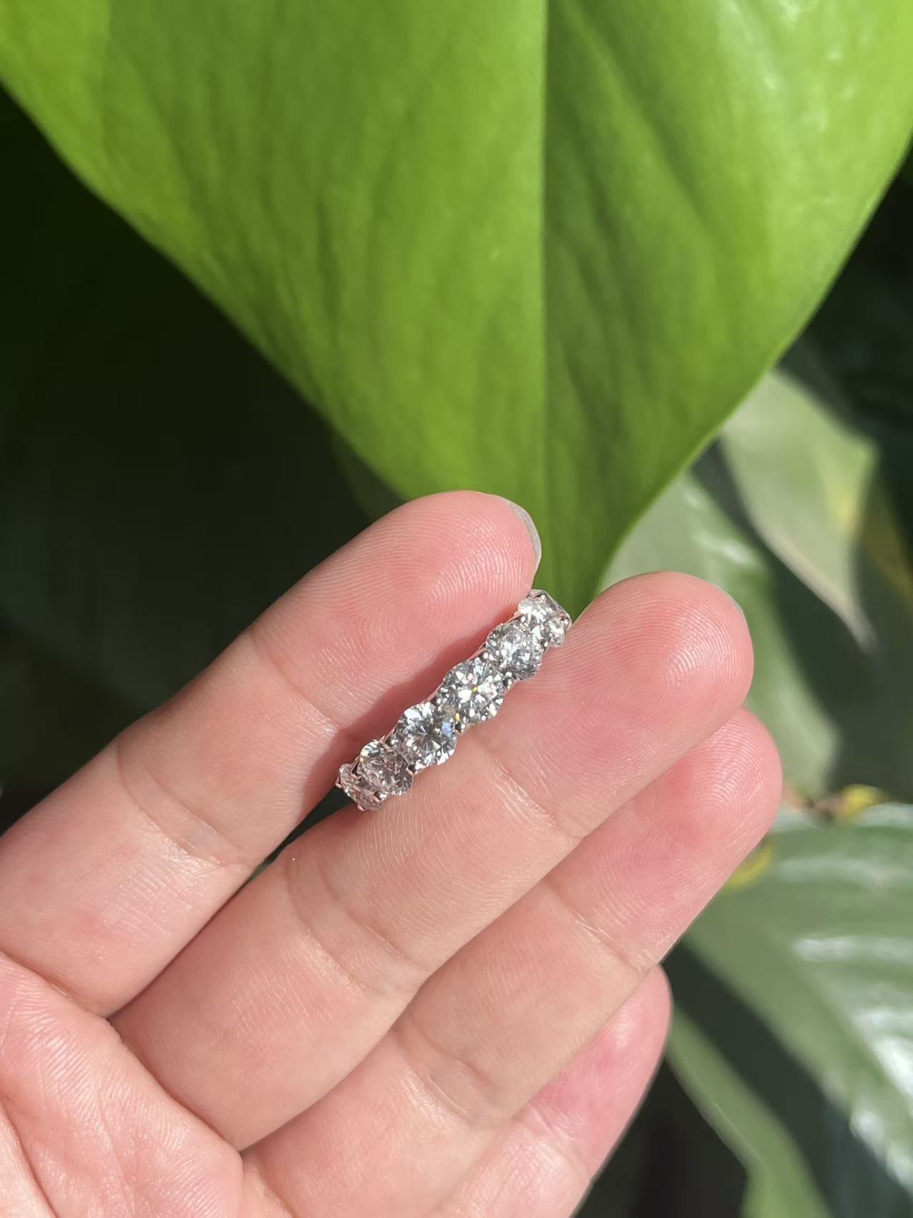 Pirmiana Jewelry Customized Platinum Single 0.5 Carat Lab Grown Diamond Rings Engagement Wedding Band Rings for Women Fine Jewelry