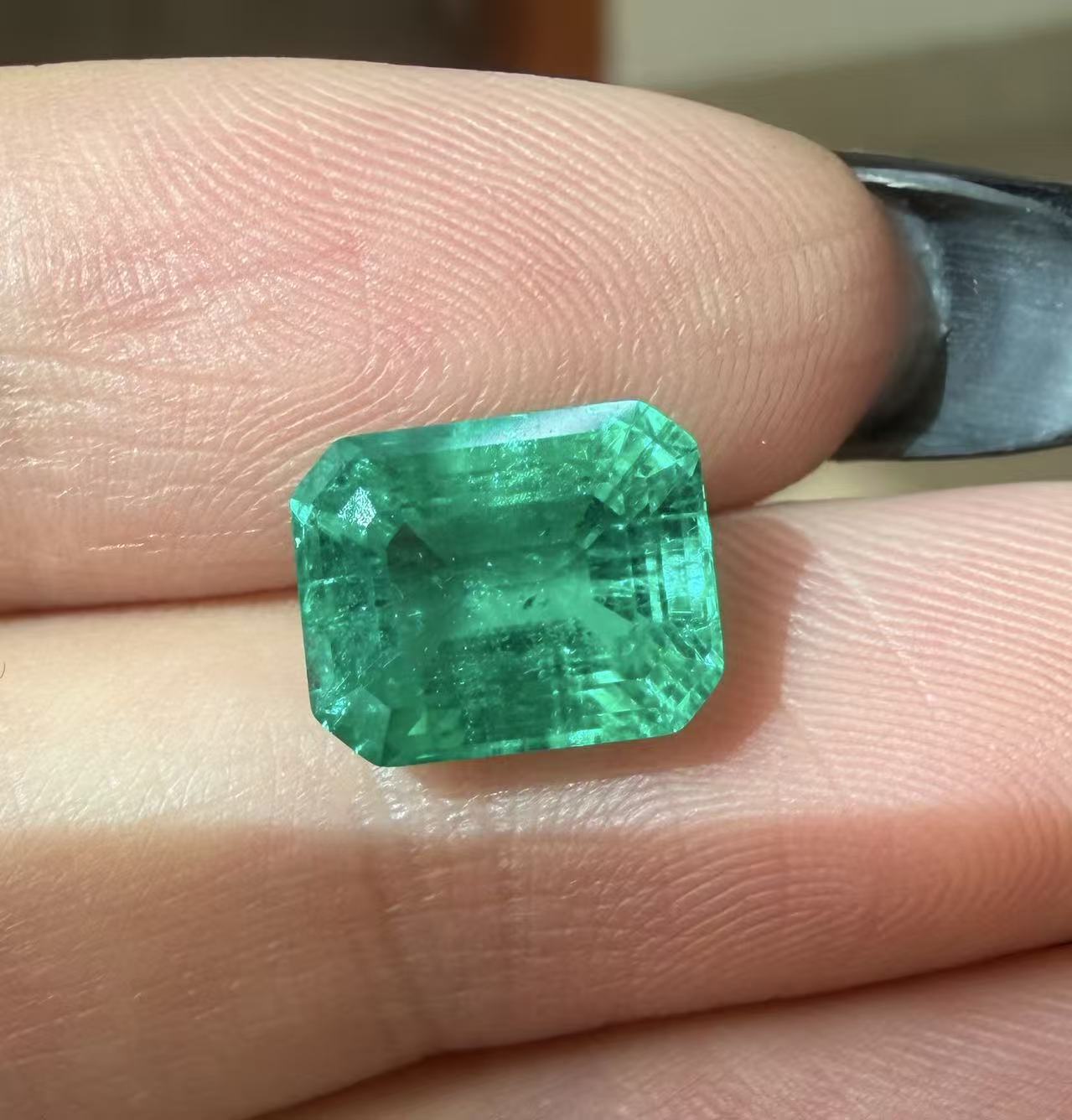 8x10mm about 3.26ct Top Quality Lab Grown Emerald With inclusions Loose Stone