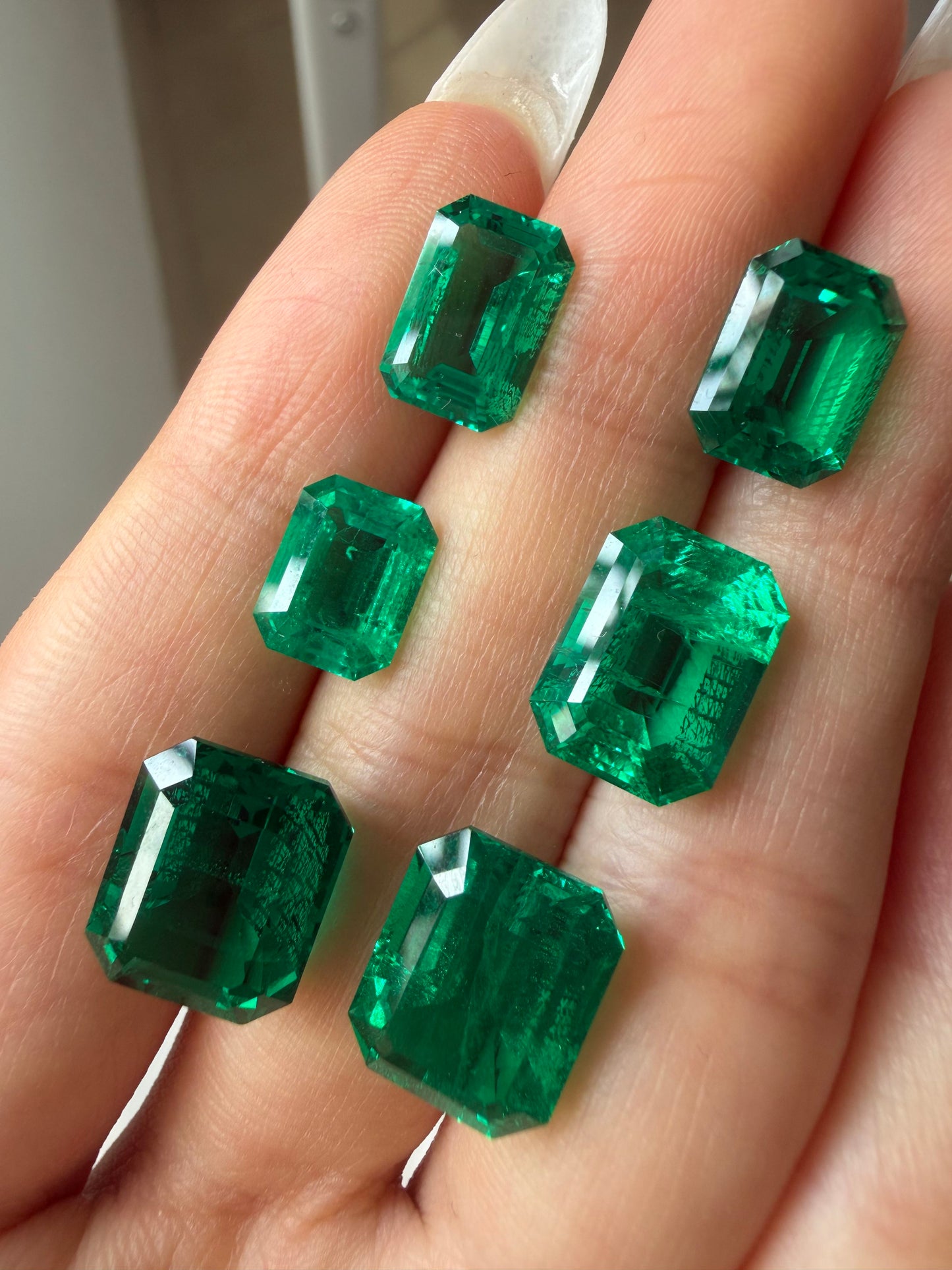 Pirmiana  0.78-11.17ct Lab Grown Emeralds Loose Gemstones for Jewelry Making