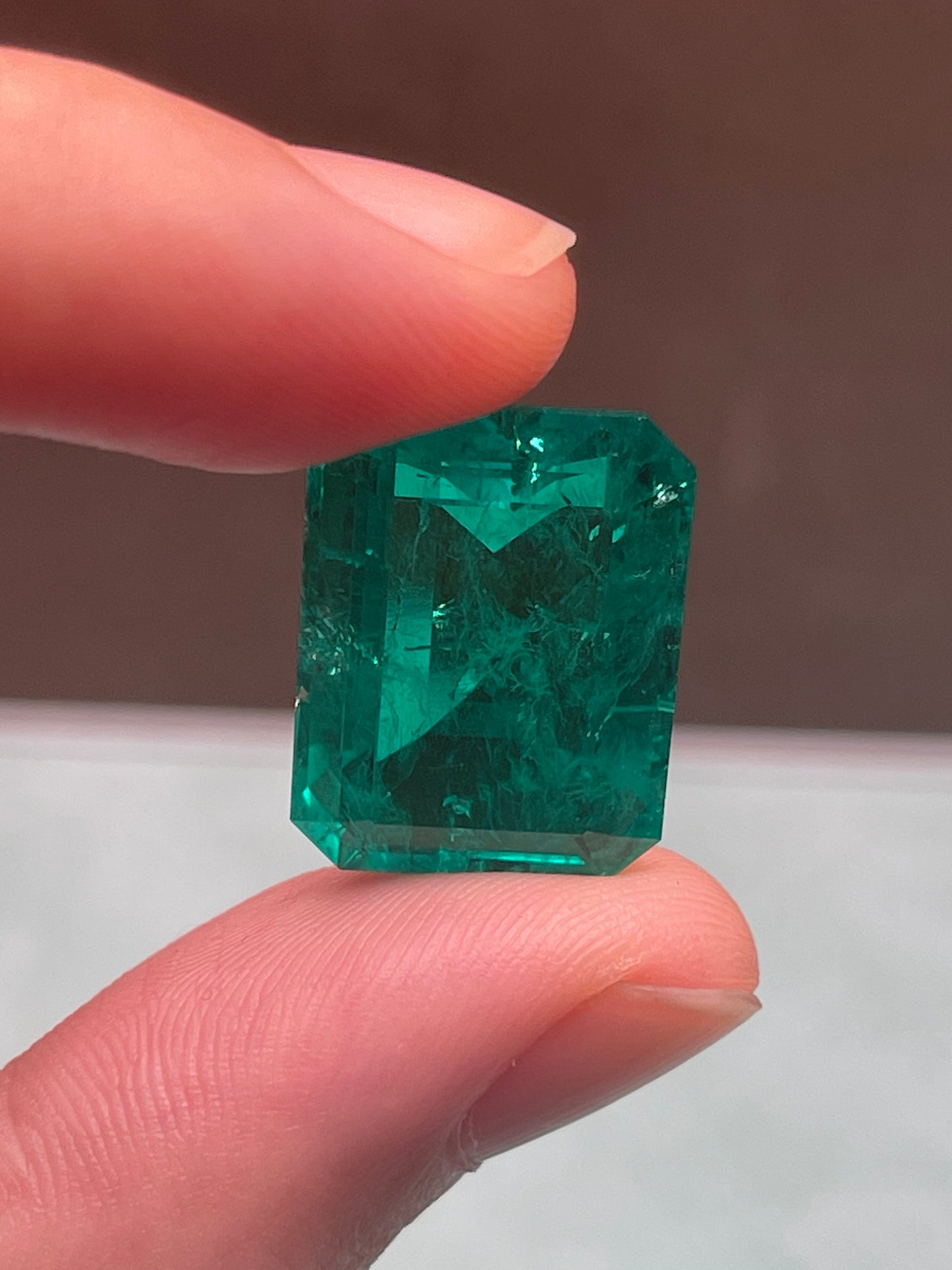 Pirmiana 18.45ct Emerald Cut Lab Grown Emerald